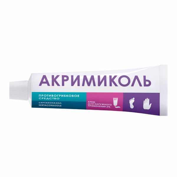 Акримиколь крем для наружного применения 2% туба 30г
