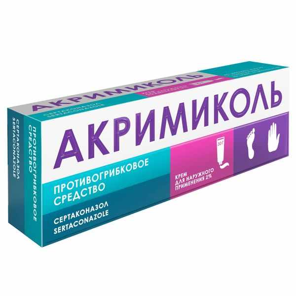 Акримиколь крем для наружного применения 2% туба 30г