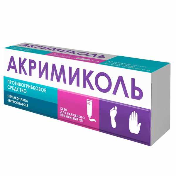 Акримиколь крем для наружного применения 2% туба 30г