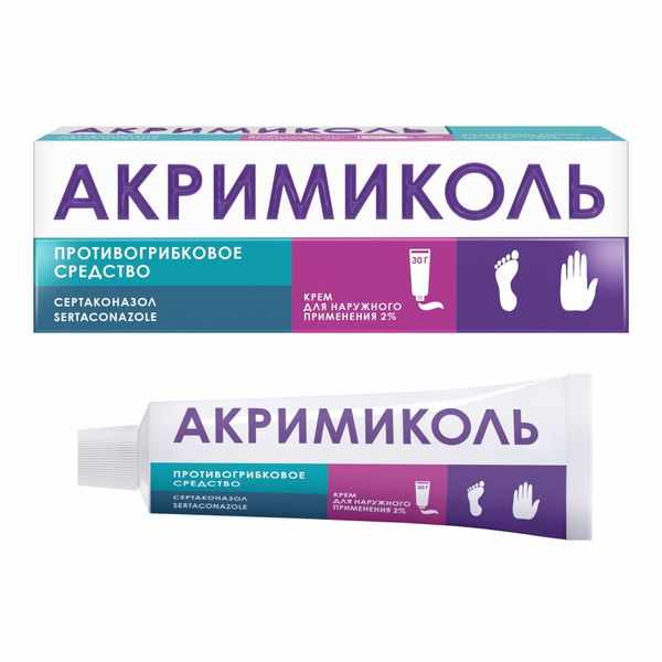 АКРИМИКОЛЬ КРЕМ Д/НАР. ПРИМ. 2% ТУБА 30Г