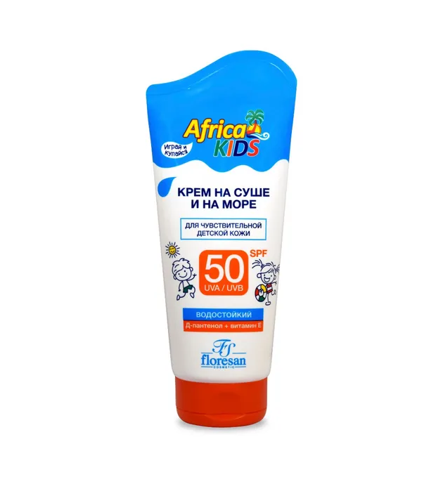 Floresan africa kids крем для защиты от солнца на суше и на море spf 50 150 мл