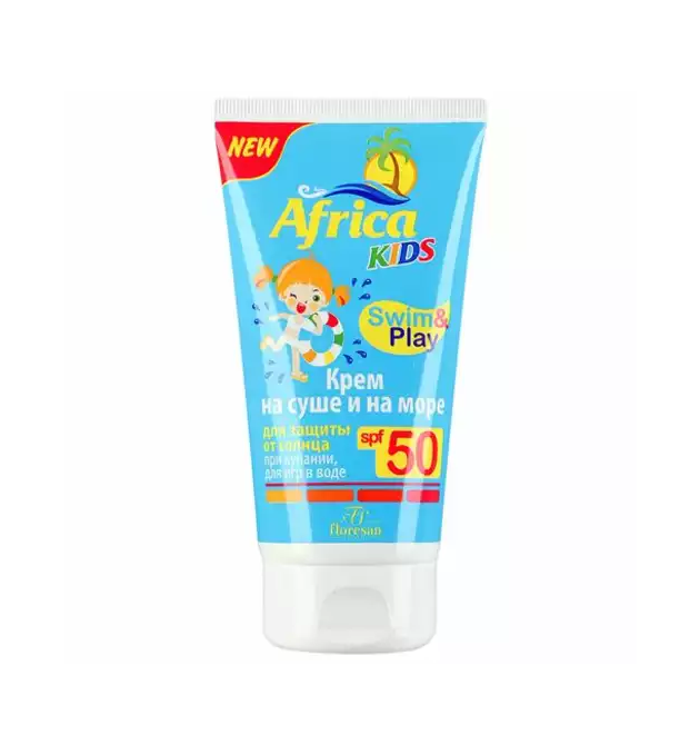 Floresan africa kids крем для защиты от солнца на суше и на море spf 50 150 мл