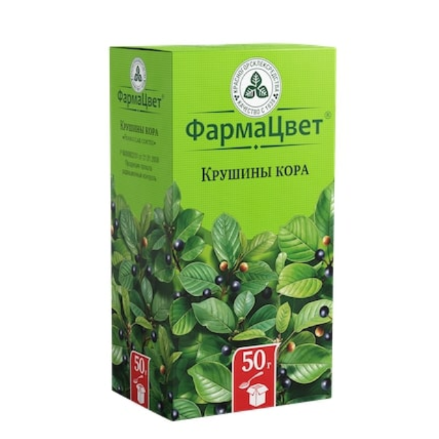 Крушины кора измельчённая пачка 50г 