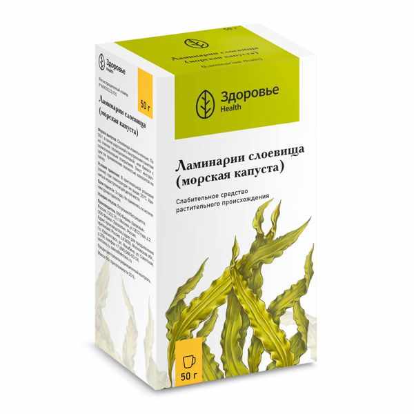 Ламинарии слоевища (морская капуста) измельч. 50г пак. и/у