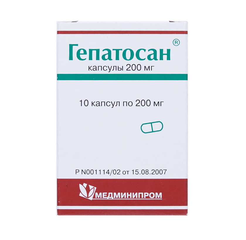 Гепатосан капсулы 200мг №10