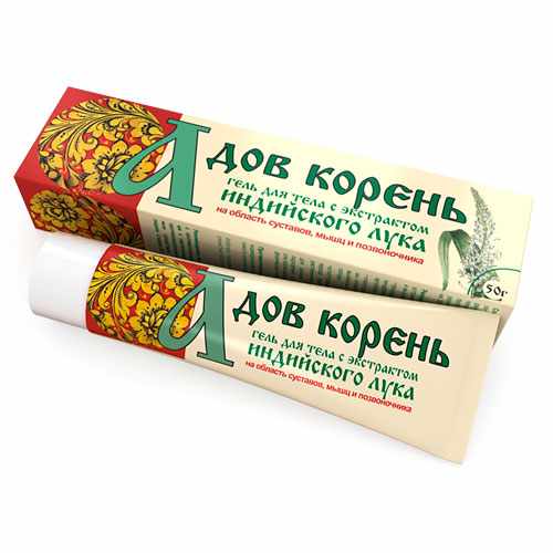 Адов корень гель с экстрактом индийского лука для тела 50,0