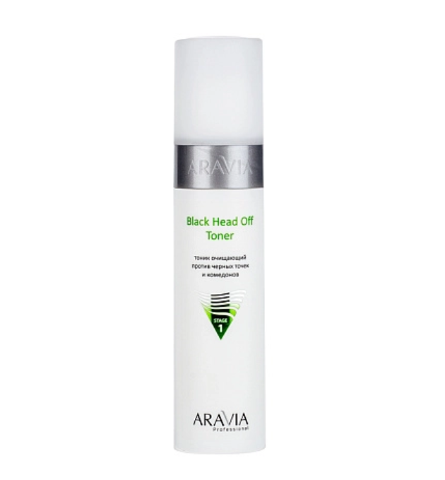 ARAVIA PROFESSIONAL ТОНИК ОЧИЩАЮЩИЙ ПРОТИВ ЧЕРНЫХ ТОЧЕК И КОМЕДОНОВ BLACK HEAD OFF TONER 250МЛ