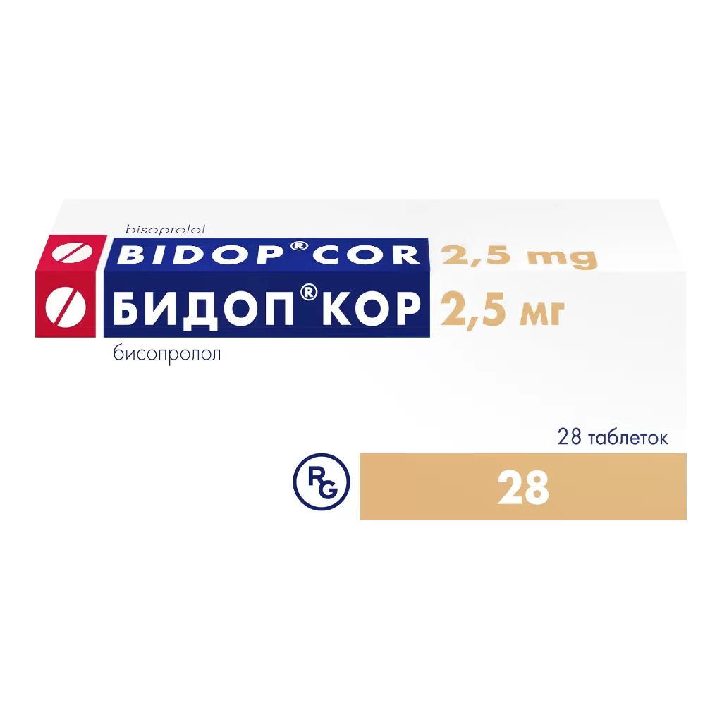 Бидоп Кор табл 2,5 мг х28 #