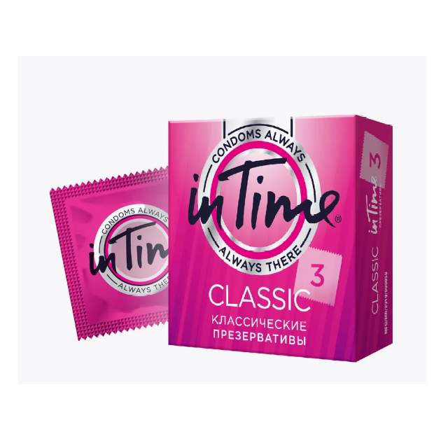 In time презервативы из натурального латекса classic n3