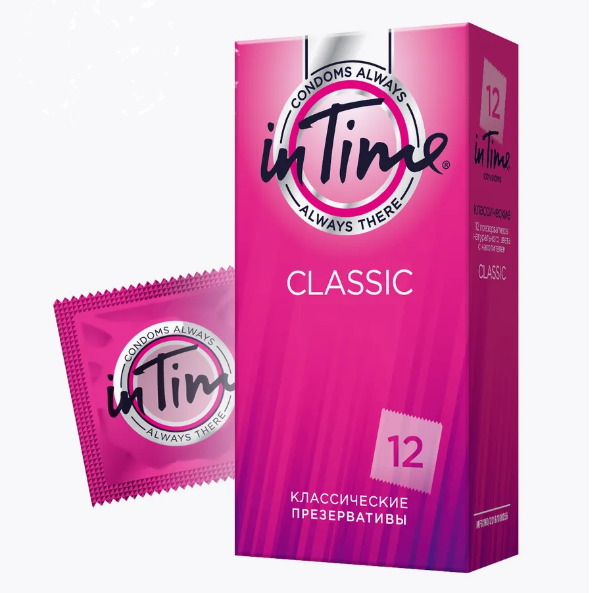 In time презервативы из натурального латекса classic n12