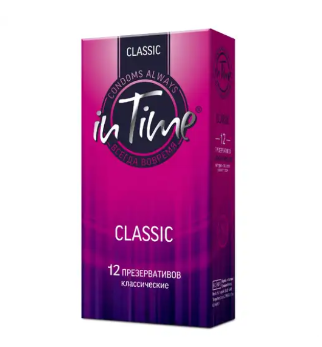 In time classic презервативы из натурального латекса классические №12