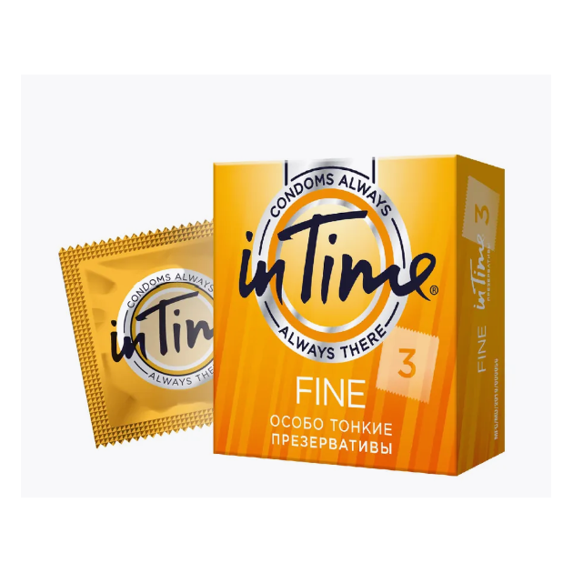 In time презервативы из натурального латекса fine n3