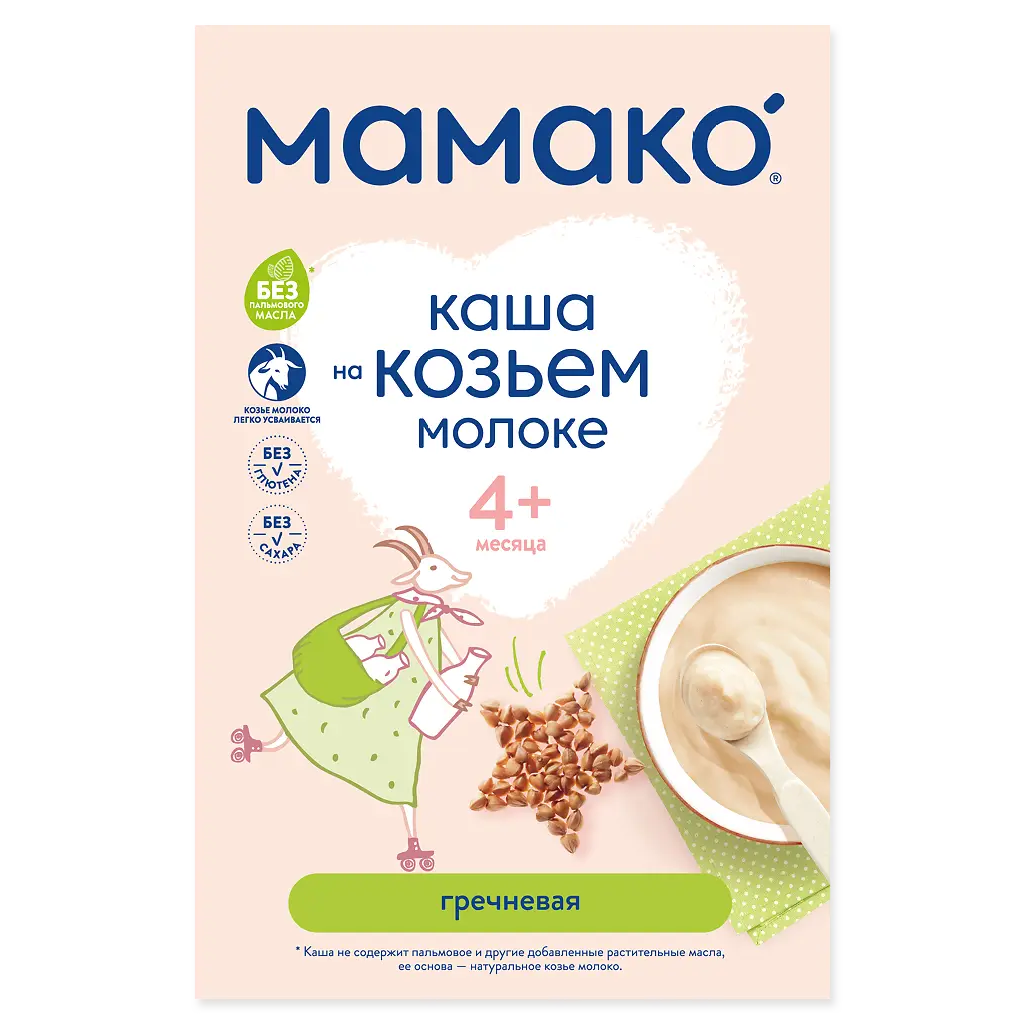 МАМАКО КАША ГРЕЧНЕВАЯ НА КОЗЬЕМ МОЛОКЕ 200,0