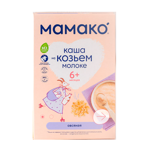МАМАКО КАША ОВСЯНАЯ НА КОЗЬЕМ МОЛОКЕ 200,0
