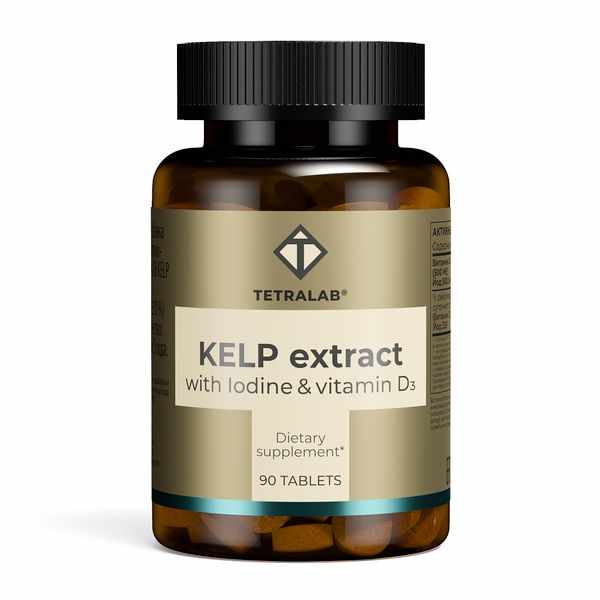 TETRALAB KELP ЭКСТРАКТ С ВИТАМИНОМ D3 N90 ТАБЛ МАССОЙ 550МГ