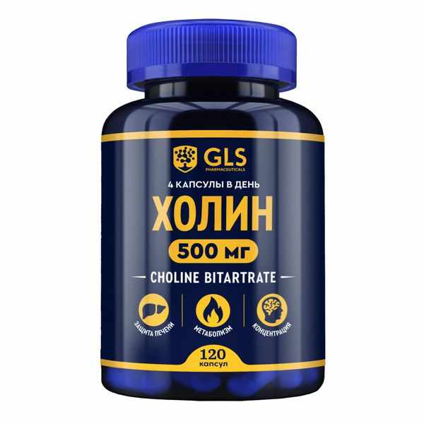 GLS ХОЛИН N120 КАПС МАССОЙ 400МГ