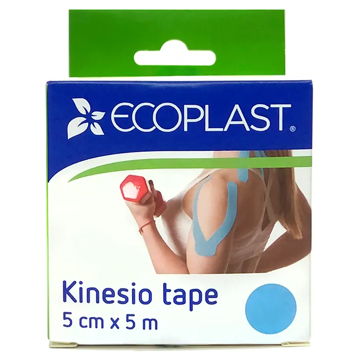 ECOPLAST КИНЕЗИО ТЕЙП 5СМХ5М ГОЛУБОЙ