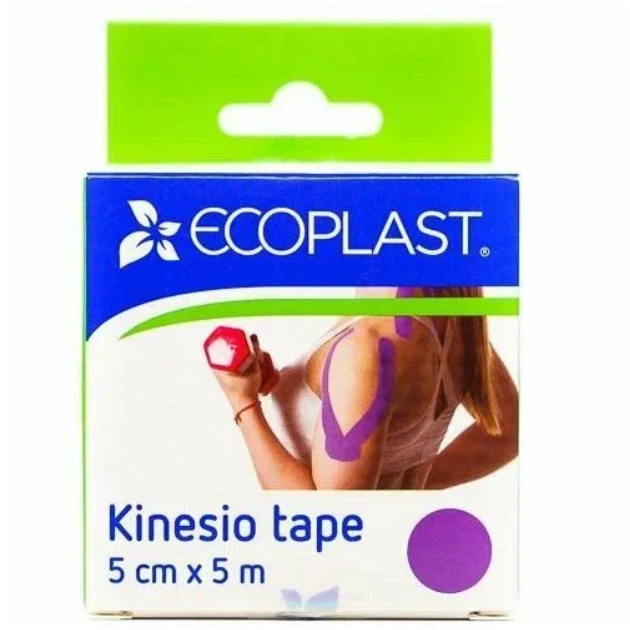 ECOPLAST КИНЕЗИО ТЕЙП 5СМХ5М ФИОЛЕТОВЫЙ