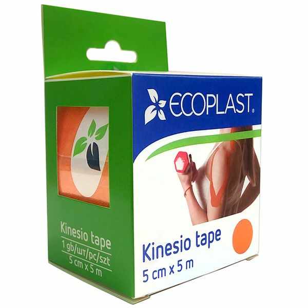 Ecoplast Кинезио тейп оранжевый 5смх5м