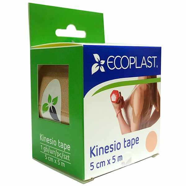 Ecoplast Кинезио тейп бежевый 5смх5м