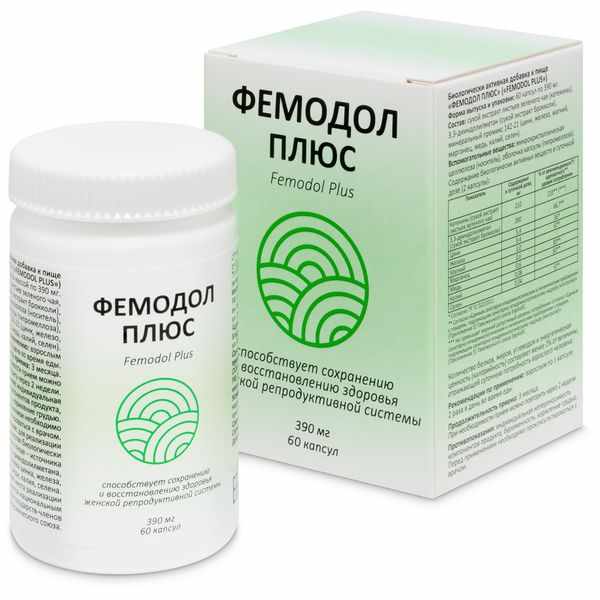 ФЕМОДОЛ ПЛЮС N60 КАПС МАССОЙ 390МГ/БЛИСТЕР