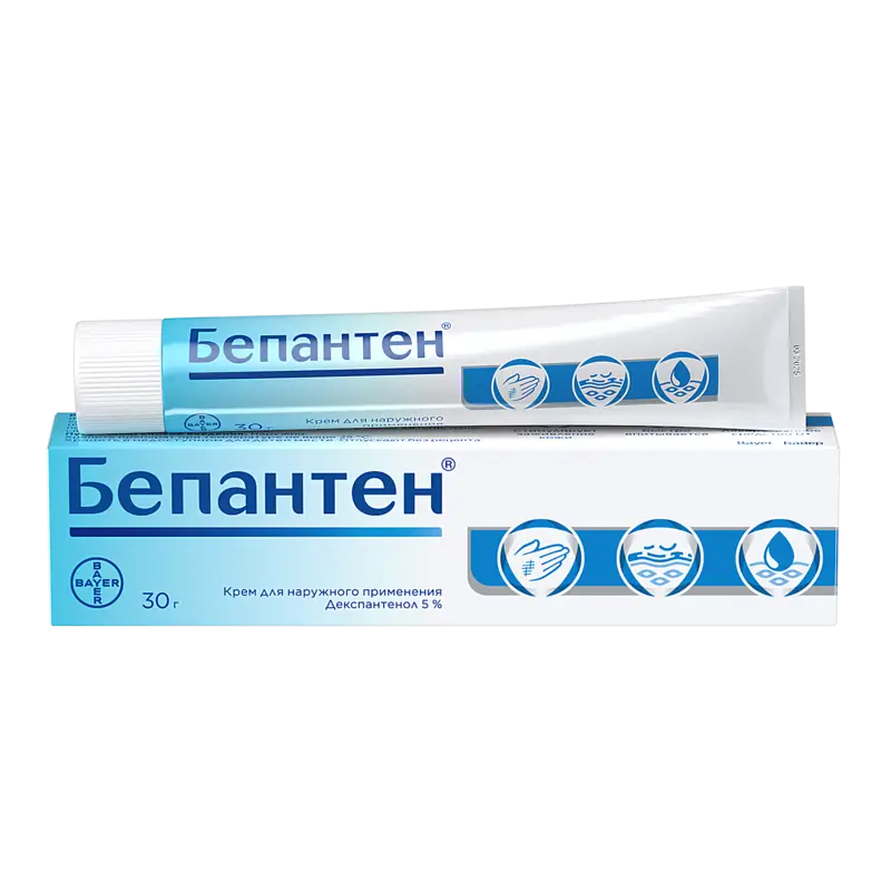 Бепантен крем д/нар. прим. 5% (тубы алюминиевые) 30г №1 