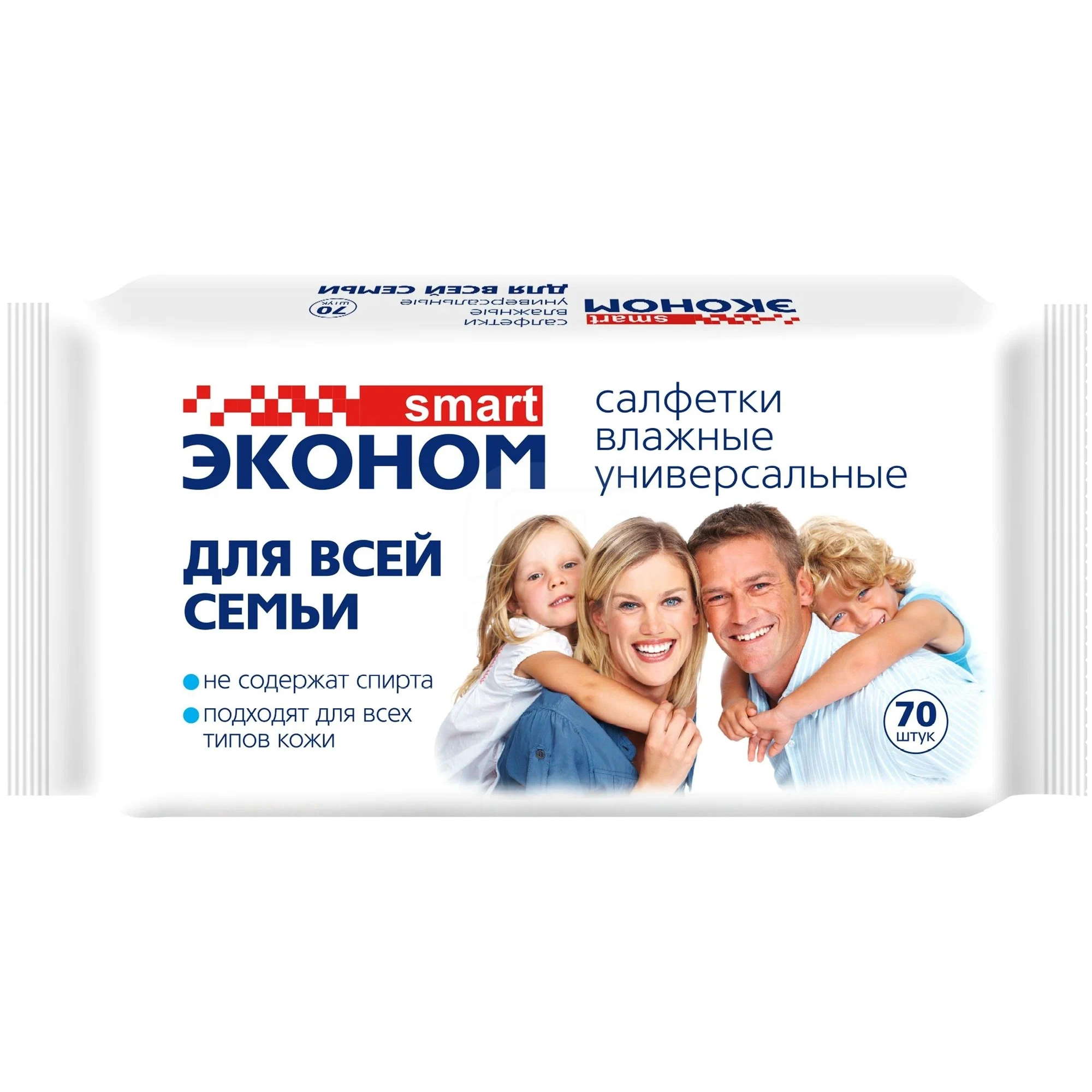 Салфетки влажн. эконом smart д/всей семьи №70