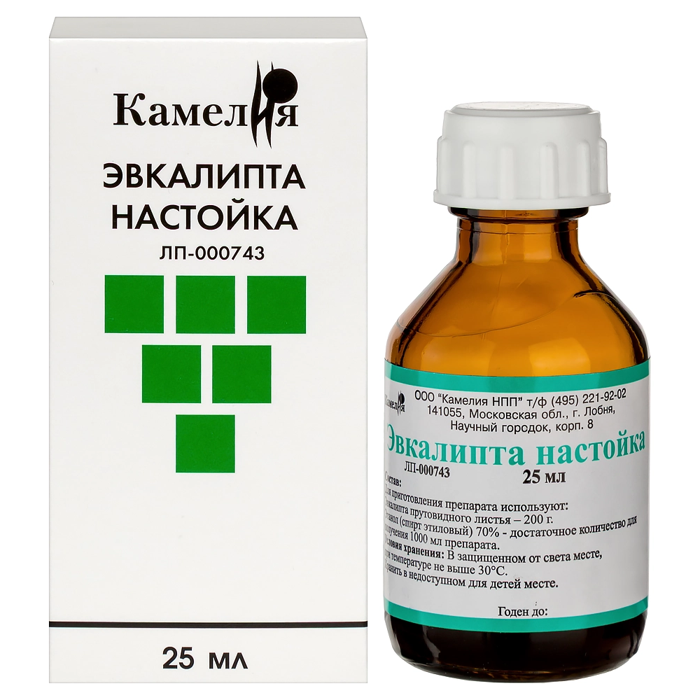 Эвкалипта настойка 25мл флак инд/уп/камелия