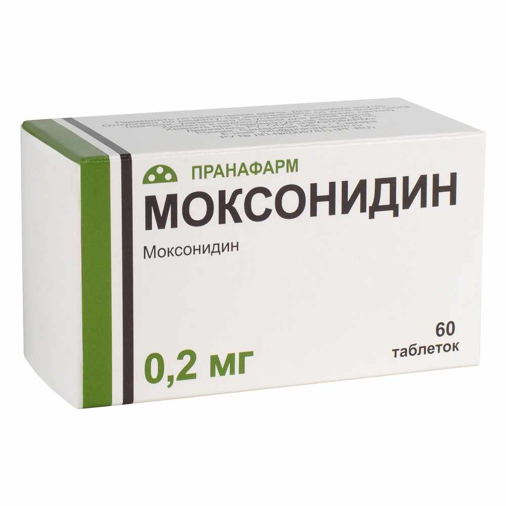 МОКСОНИДИН ТАБ. П/О ПЛЕН. 0,2МГ №60