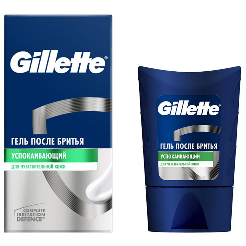 Gillette гель sensitiv skin после бритья для чувствительной кожи 75мл