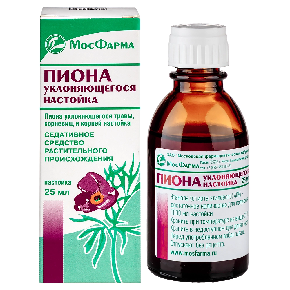 Пион уклоняющийся настойка 25 мл 