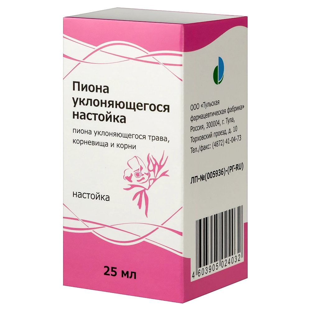 Пиона уклоняющегося настойка флакон 25мл