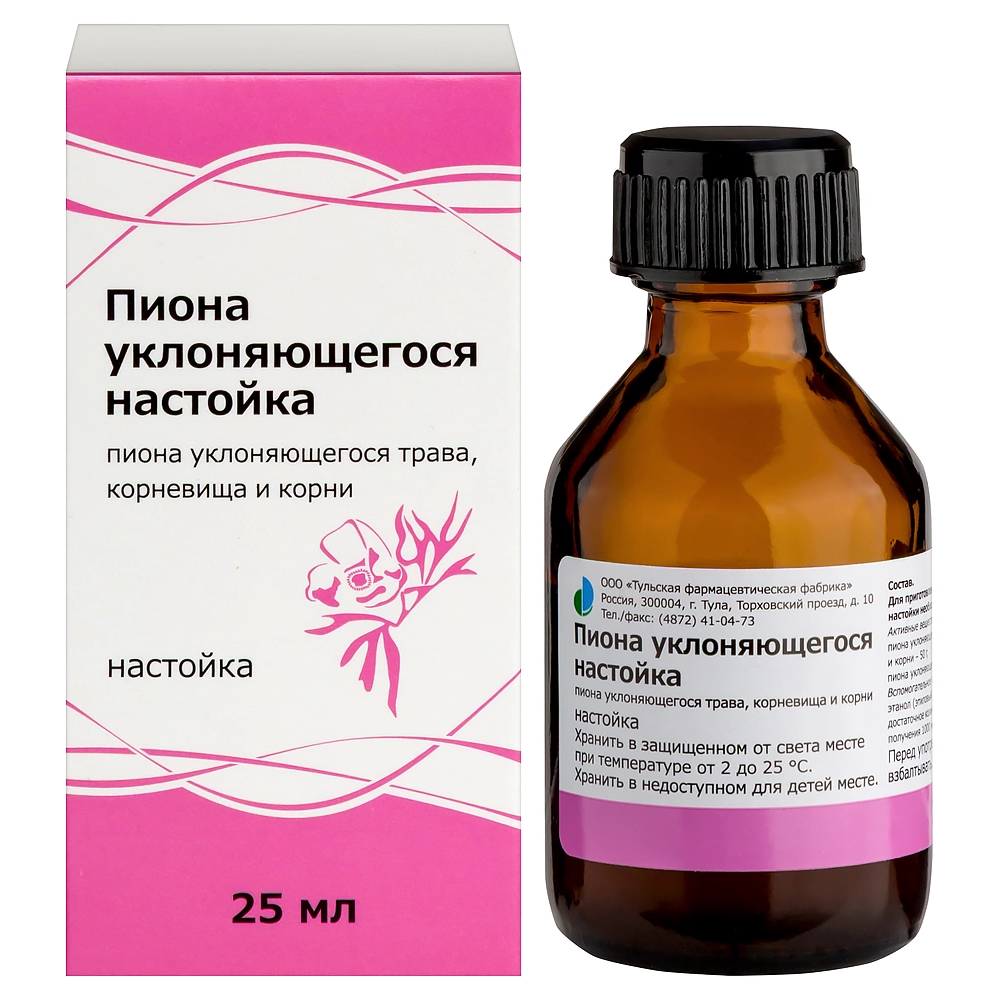 Пиона уклоняющегося настойка фл. 25мл
