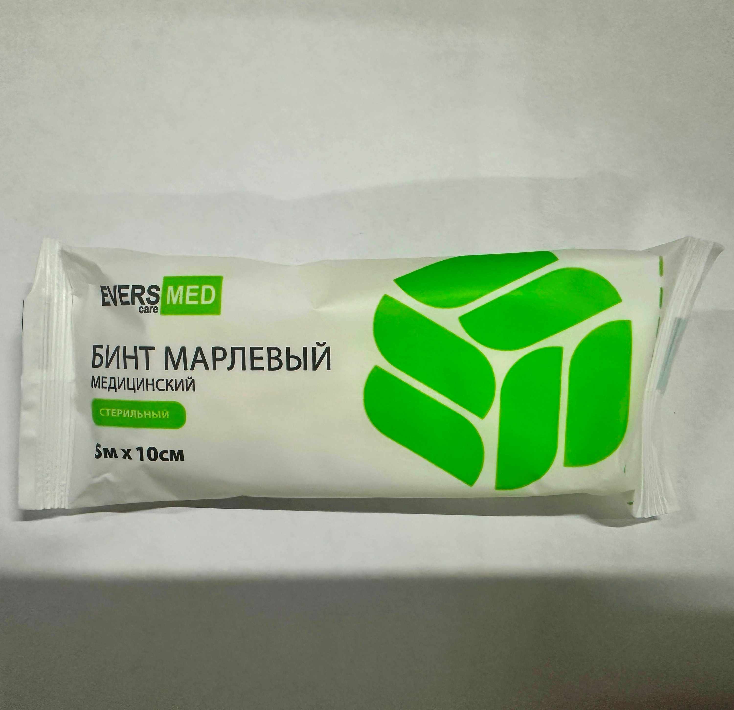 БИНТ МАРЛЕВ. МЕДИЦ. EVERSMED СТЕР. 5М Х10СМ
