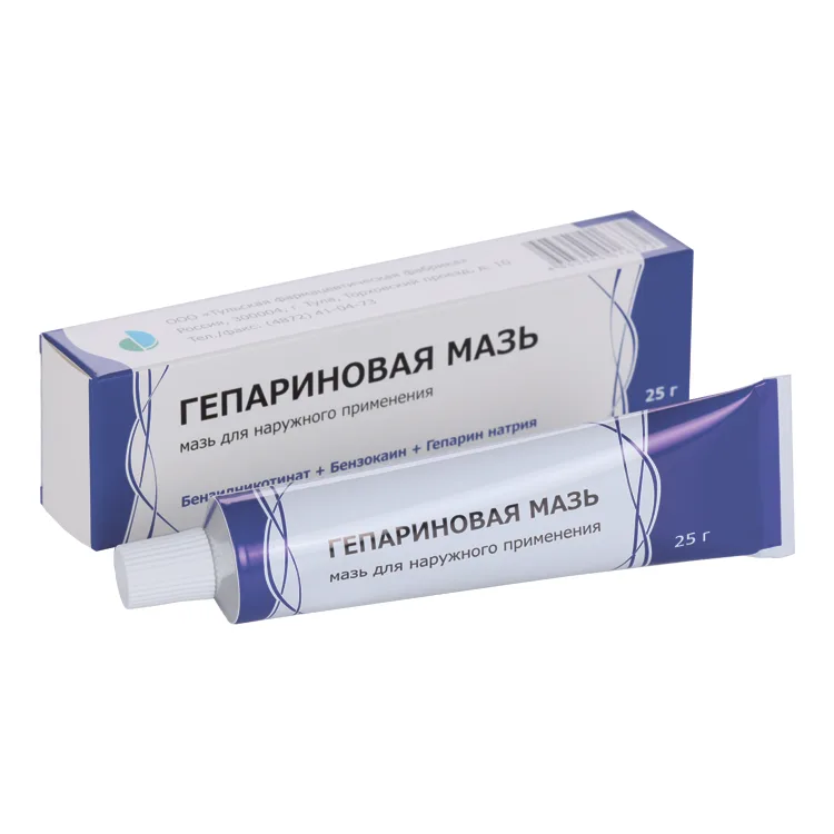 ГЕПАРИНОВАЯ МАЗЬ Д/НАР. ПРИМ. ТУБА 25Г №1