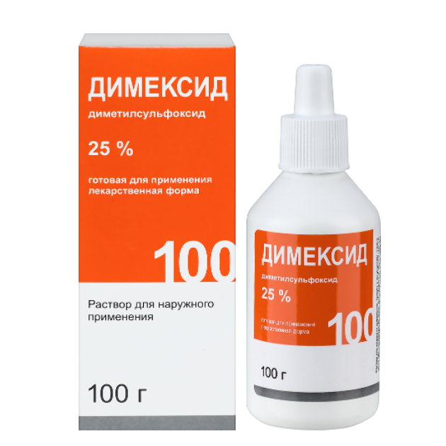 ДИМЕКСИД 25% 100,0 Р-Р Д/НАРУЖ ПРИМ ФЛАК ПОЛИМЕР /ЛЕКАРЬ/
