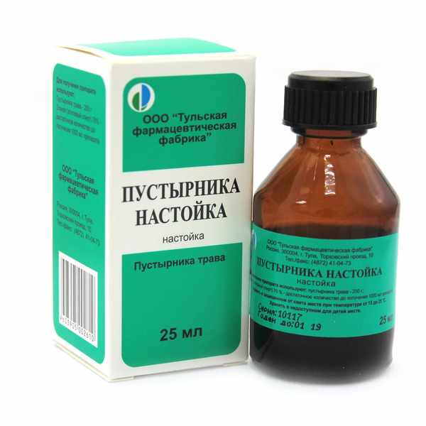 Пустырника настойка 25мл фл. и/у (отпуск 10шт)