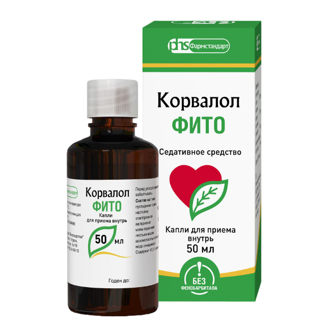 Корвалол Фито капли д/внут прим фл/кап 50 мл х1 ^
