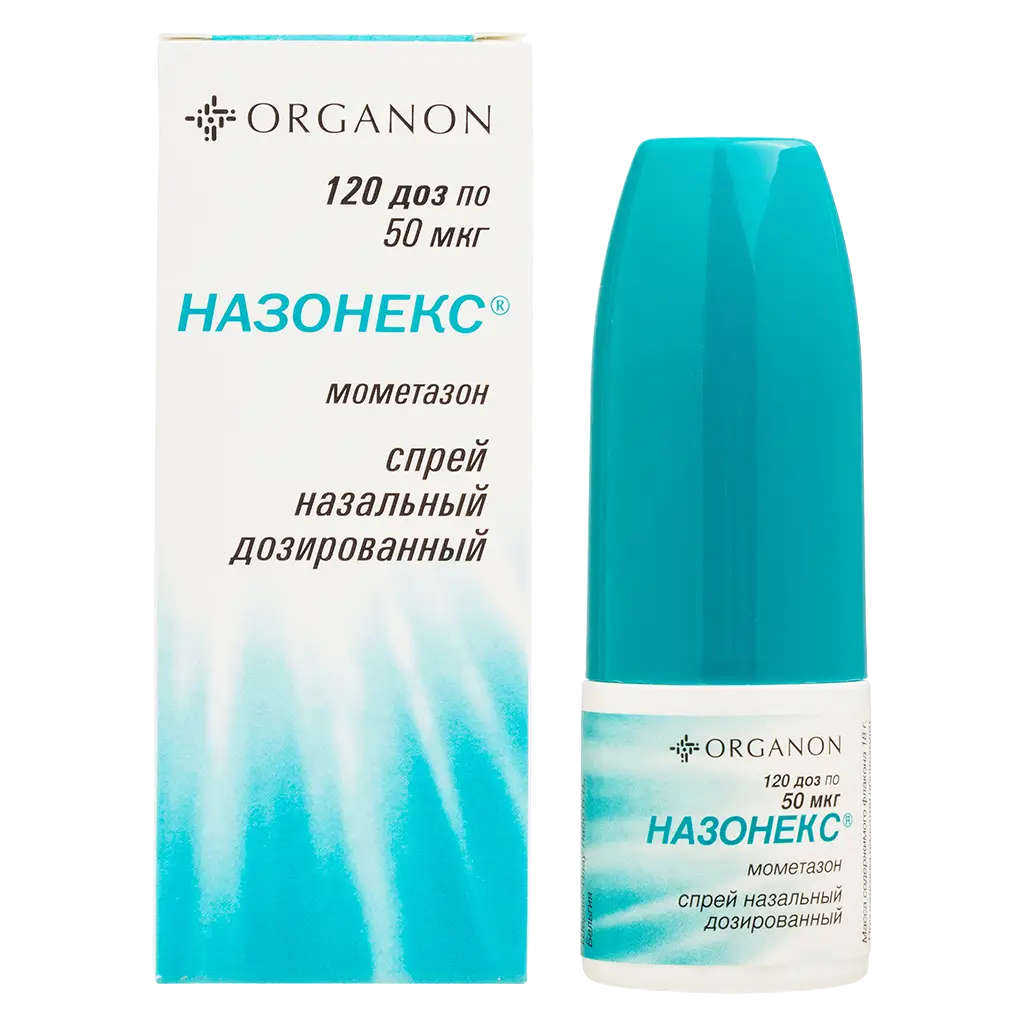 Назонекс® спрей назал. дозир. 50мкг/доза 18г (120доз) фл. и/у