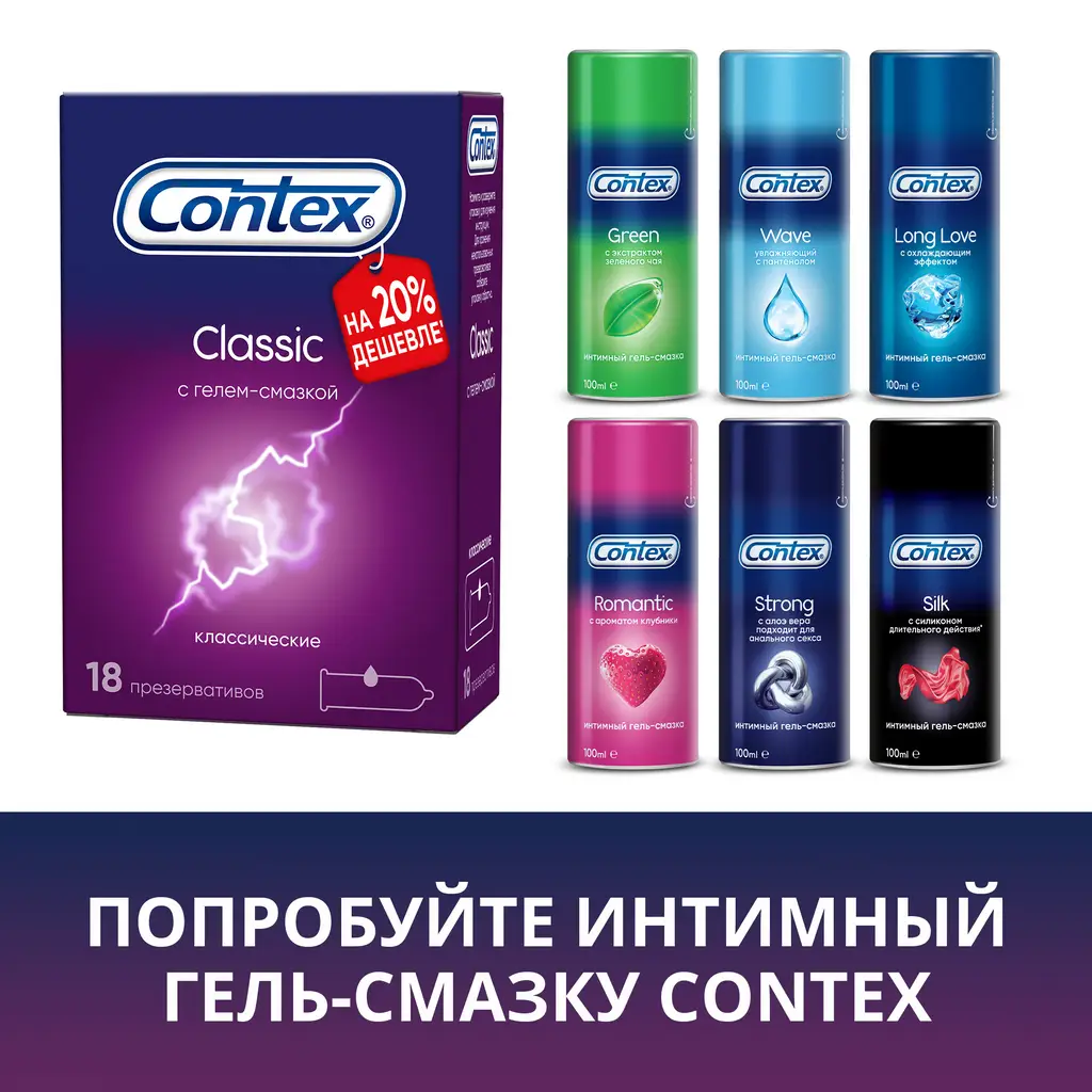 Презервативы Contex Classic классические №18