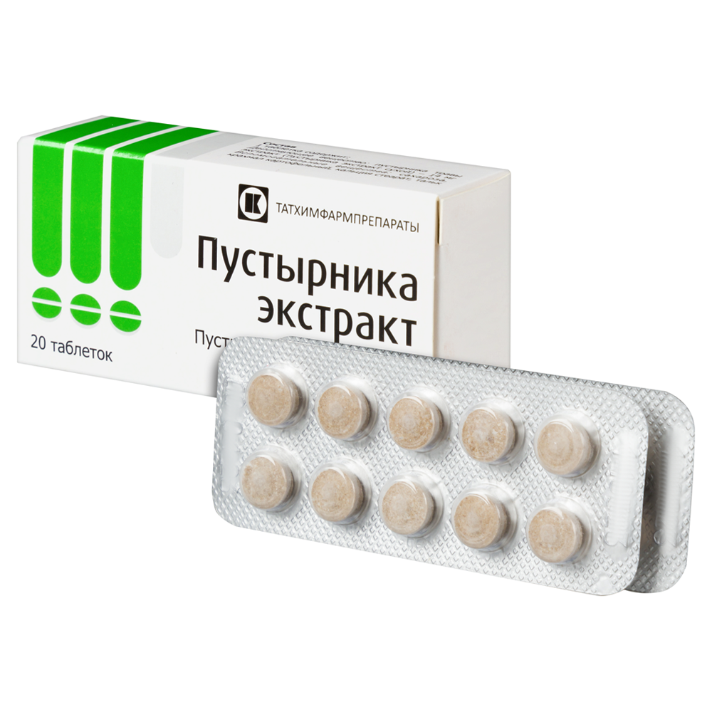 ПУСТЫРНИКА ЭКСТРАКТ 0,014 N20 ТАБЛ/ ТАТХИМФАРМ/