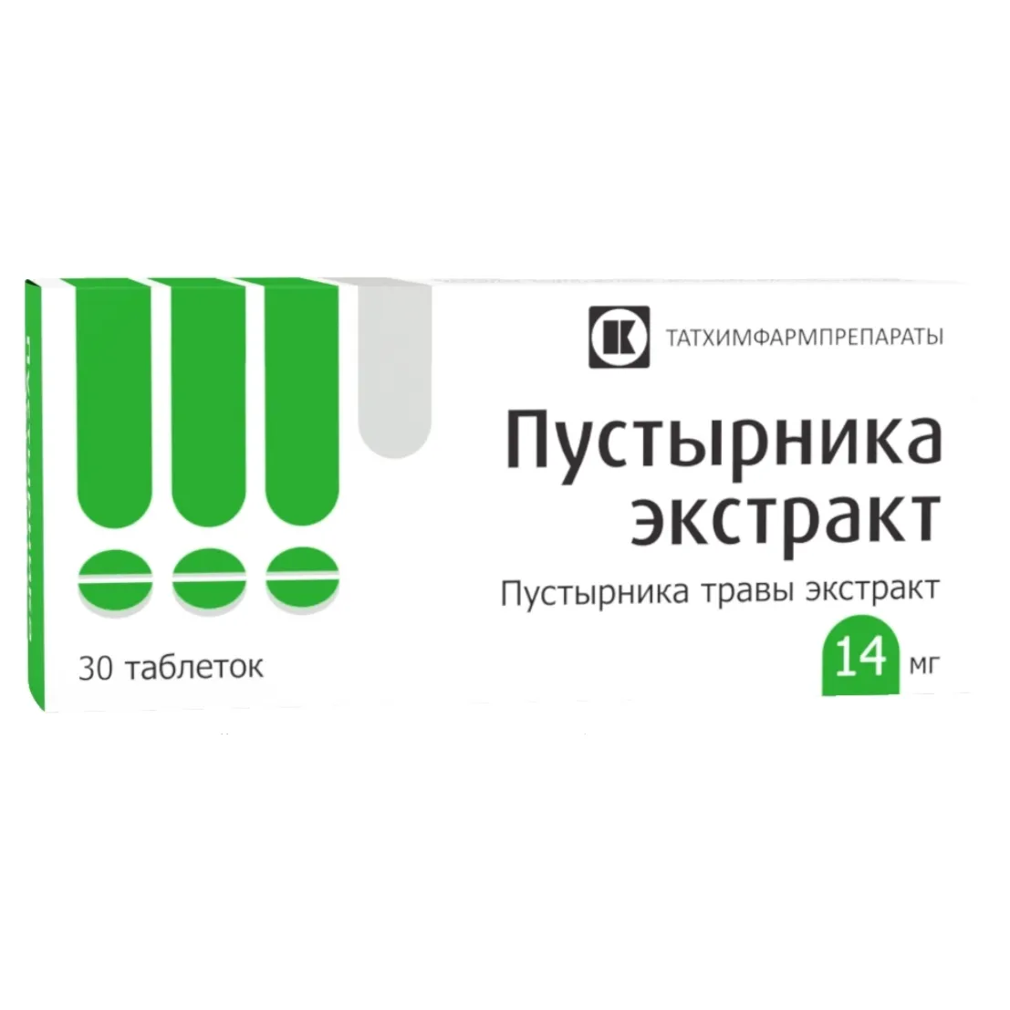 ПУСТЫРНИКА ЭКСТРАКТ 0,014 N30 ТАБЛ/ ТАТХИМФАРМ/