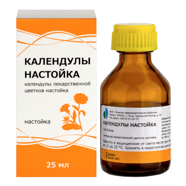КАЛЕНДУЛЫ НАСТОЙКА 25МЛ ИНД/УП/ТУЛЬСКАЯ ФФ