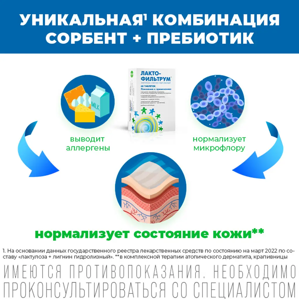 Лактофильтрум таблетки №60