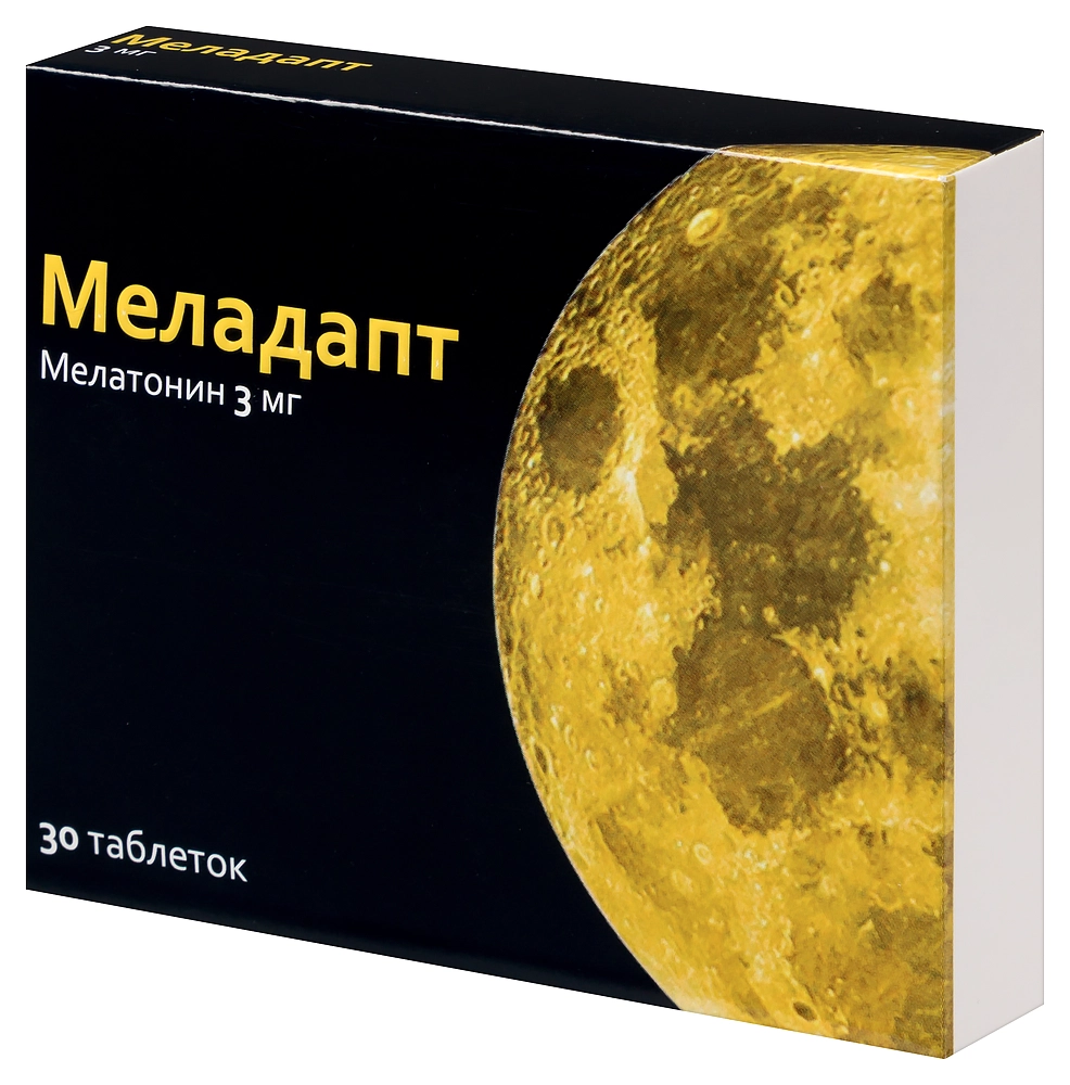 Меладапт таблетки покрытые плёночной оболочкой 3мг №30