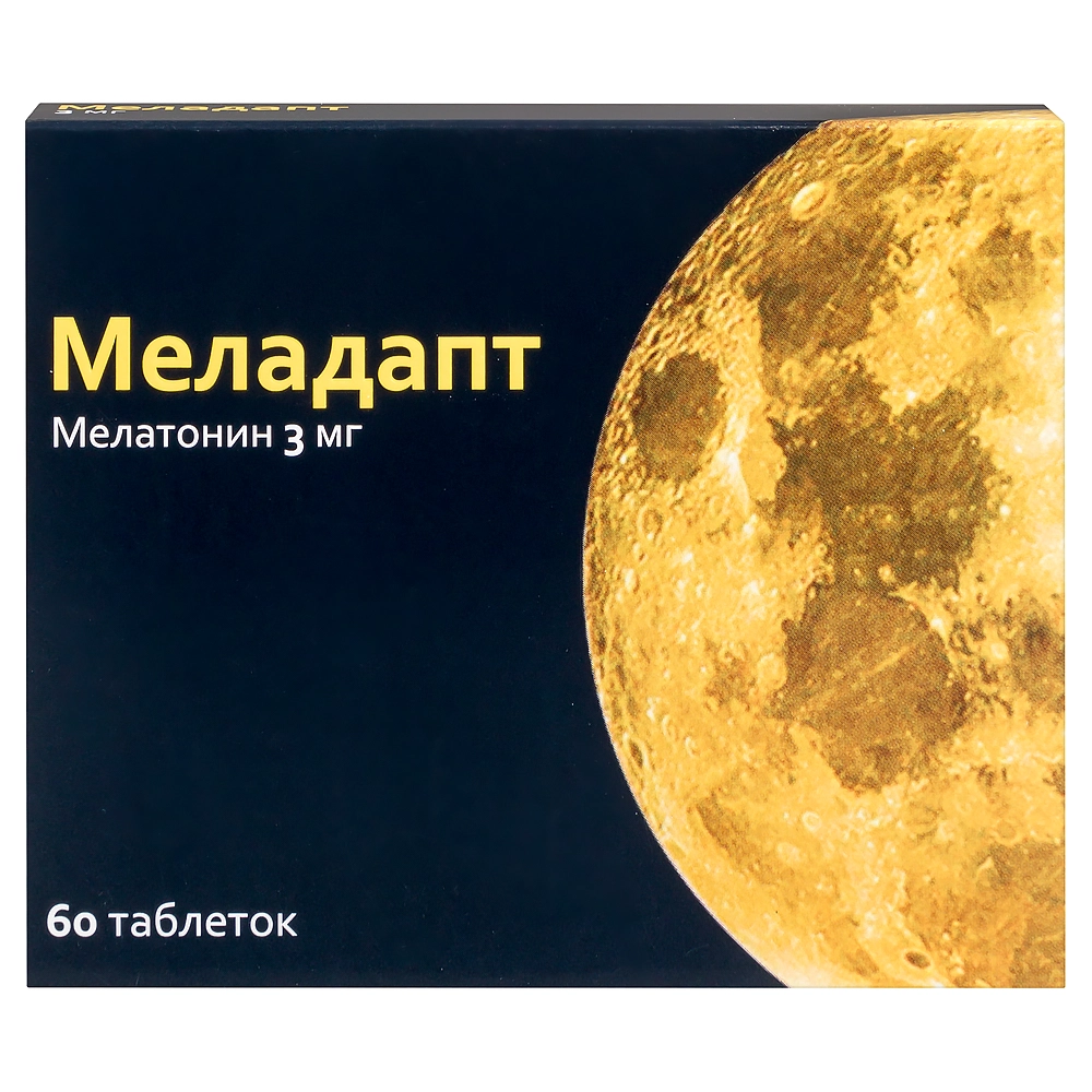 МЕЛАДАПТ ТАБ. П/О ПЛЕН. 3МГ №60