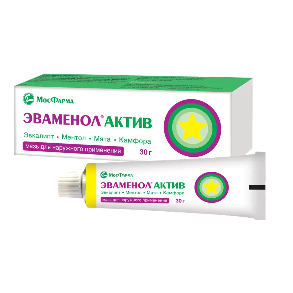 ЭВАМЕНОЛ АКТИВ мазь днар.прим. туба 30г