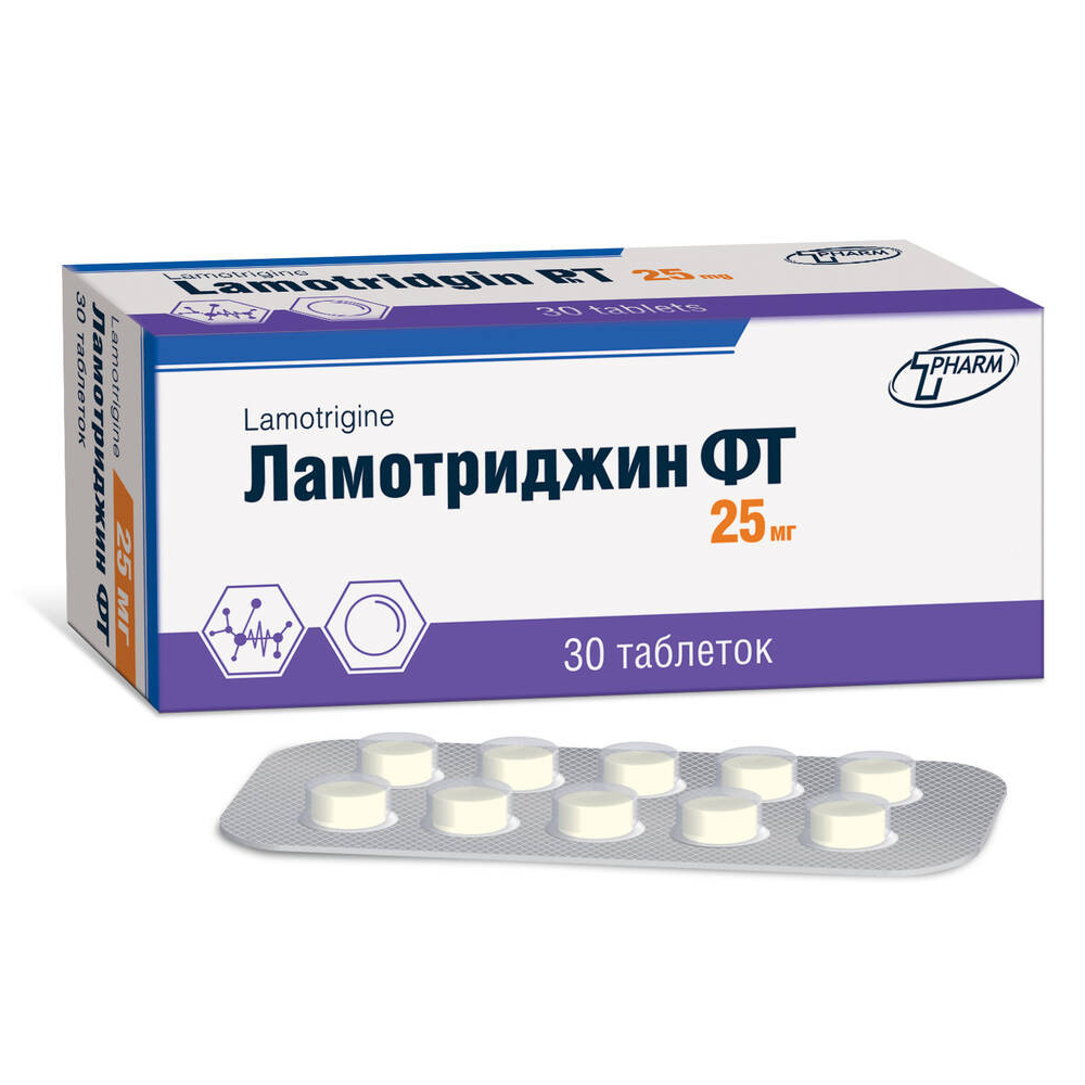 ЛАМОТРИДЖИН ФТ 0,025 N30 ТАБЛ