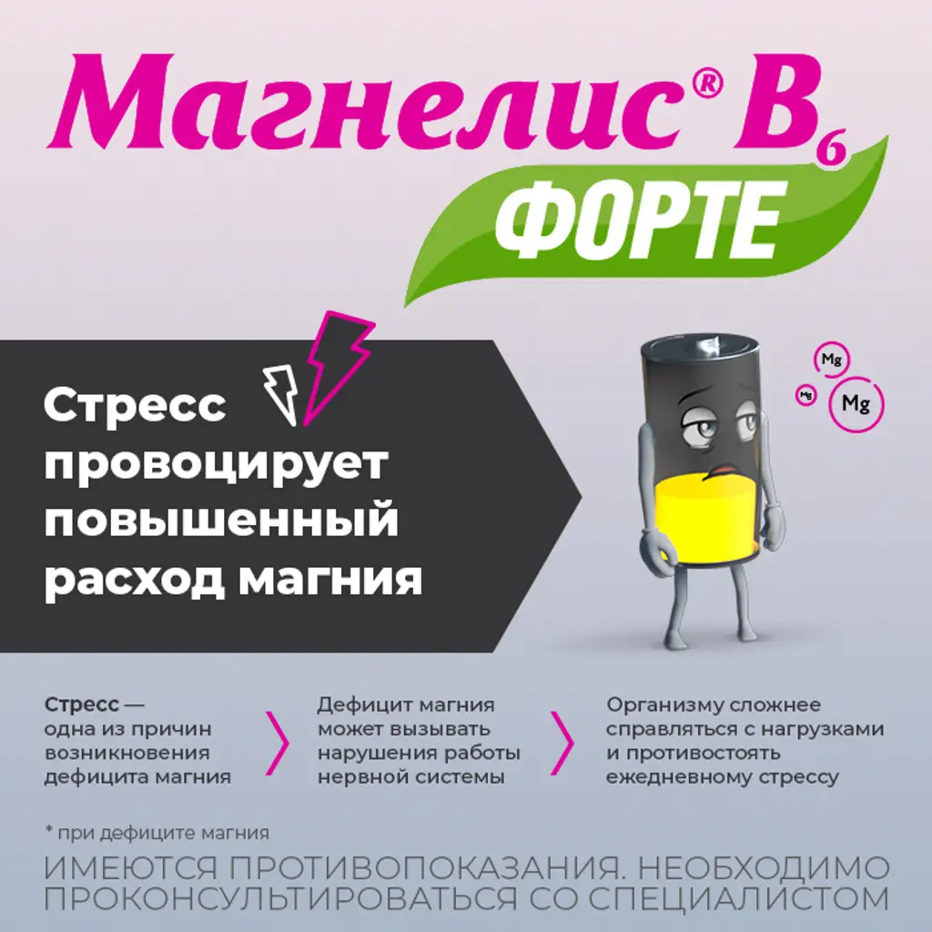 Магнелис В6 форте таблетки покрытые плёночной оболочкой 100мг+10мг №90