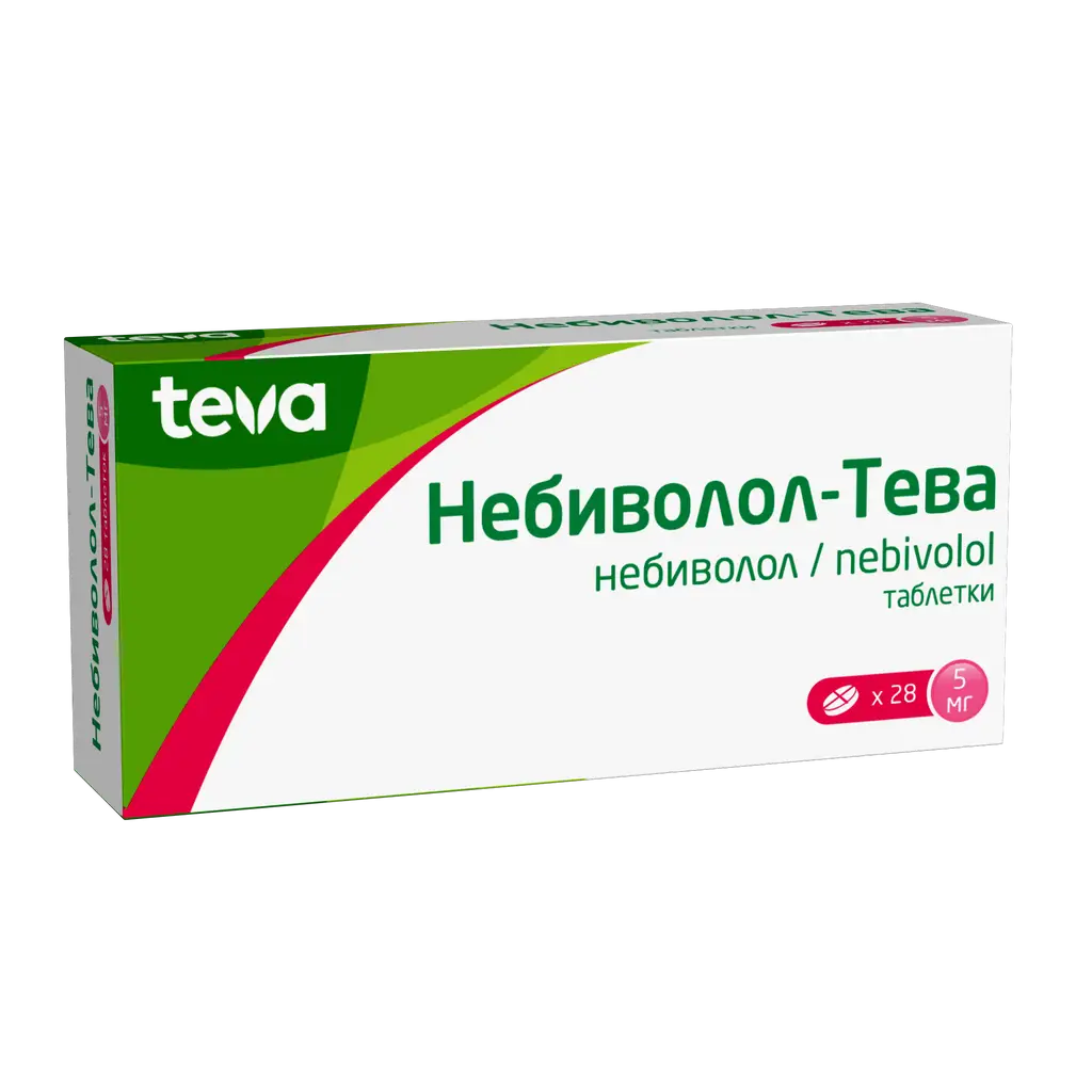 Небиволол-Тева таблетки 5мг №28